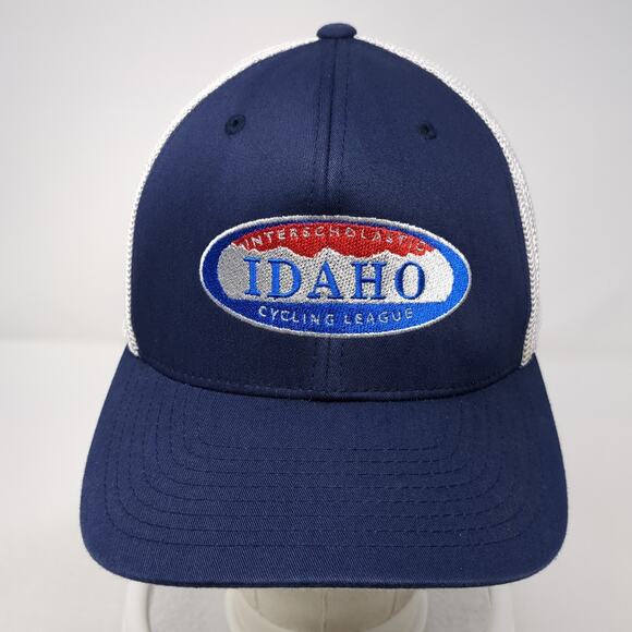 Interscholastic Idaho Cycling League Trucker Hat Blue One Size Port Authority - Picture 2 of 9